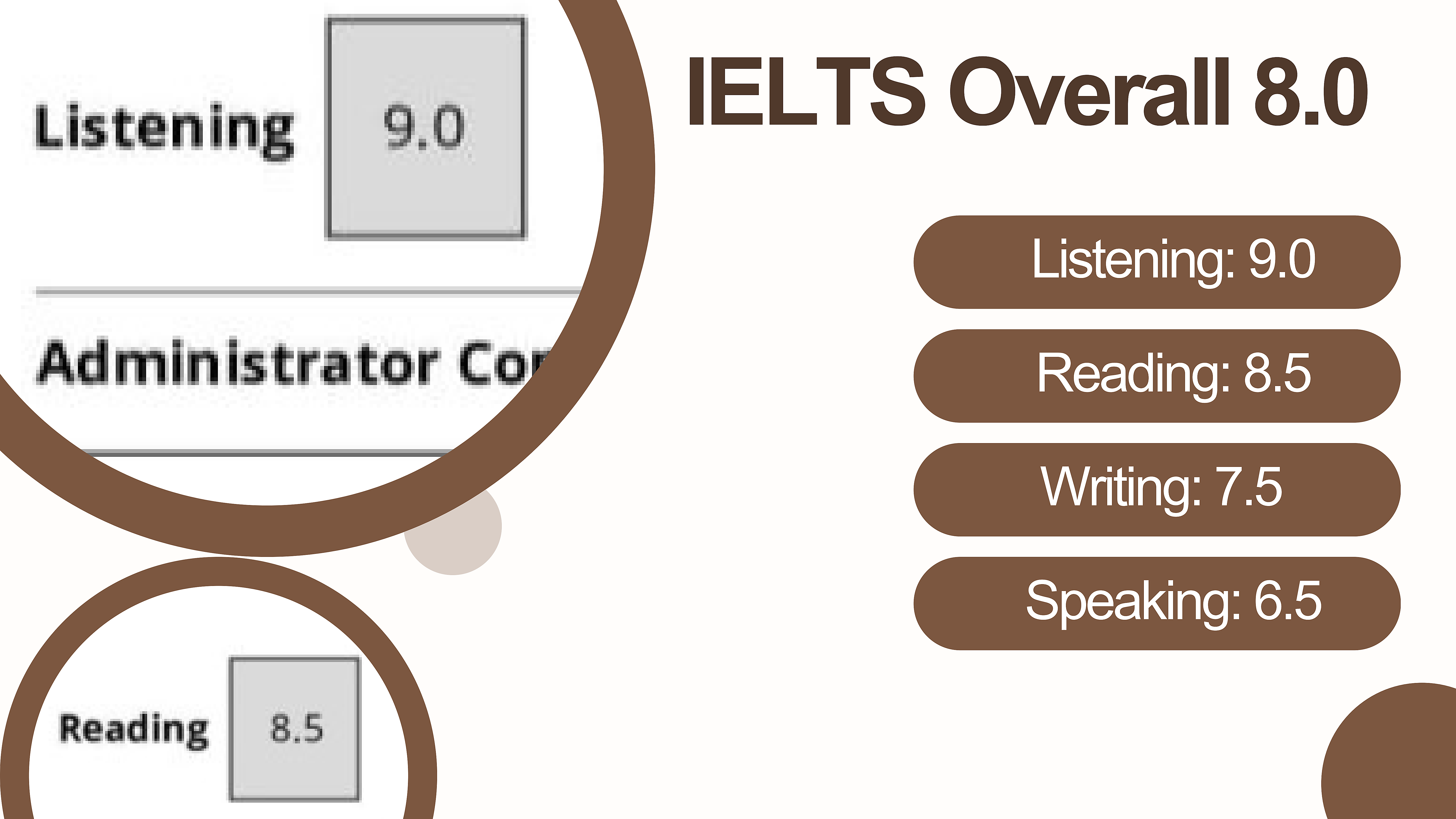 IELTS overall 8.0